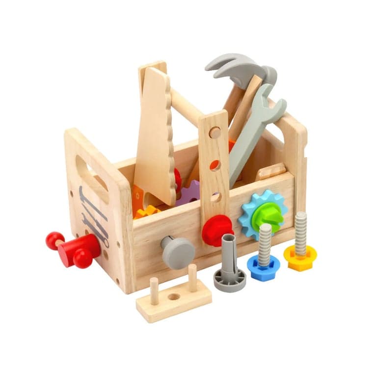 Clever Toys Box Wooden Toolbox Set