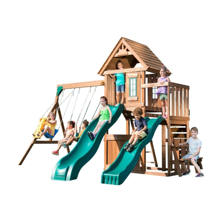 Swing-N-Slide Knightsbridge Deluxe Wooden Swing Set