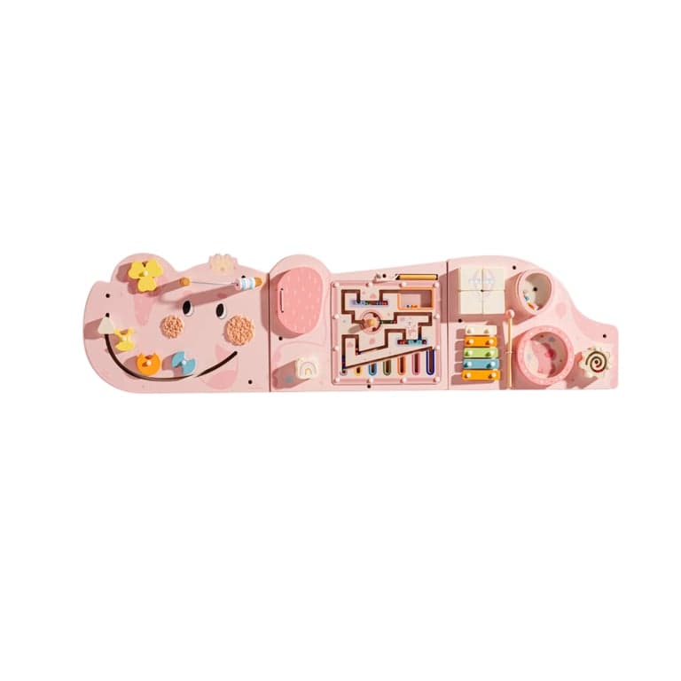 ROBUD Wall Busy Board Éléphant Rose