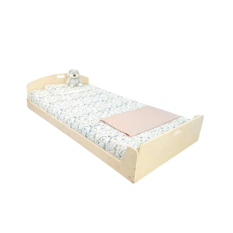 Sapiens Child Cherry Twin Montessori Floor Bed Maple