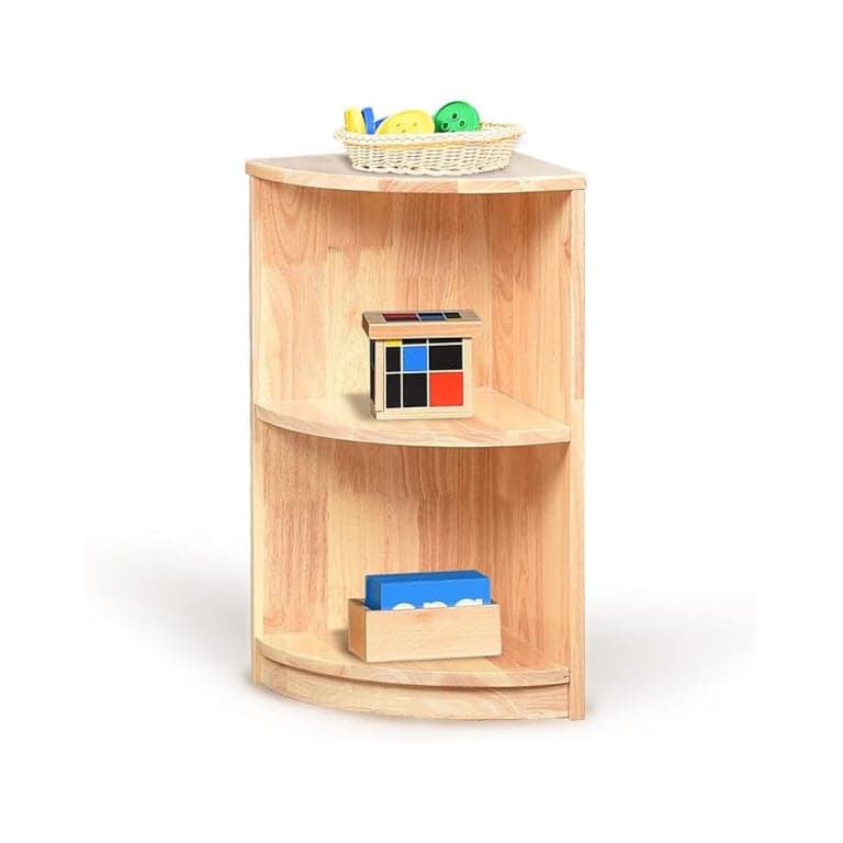 KRAND Montessori Shelf 3-Tier Corner Cabinet