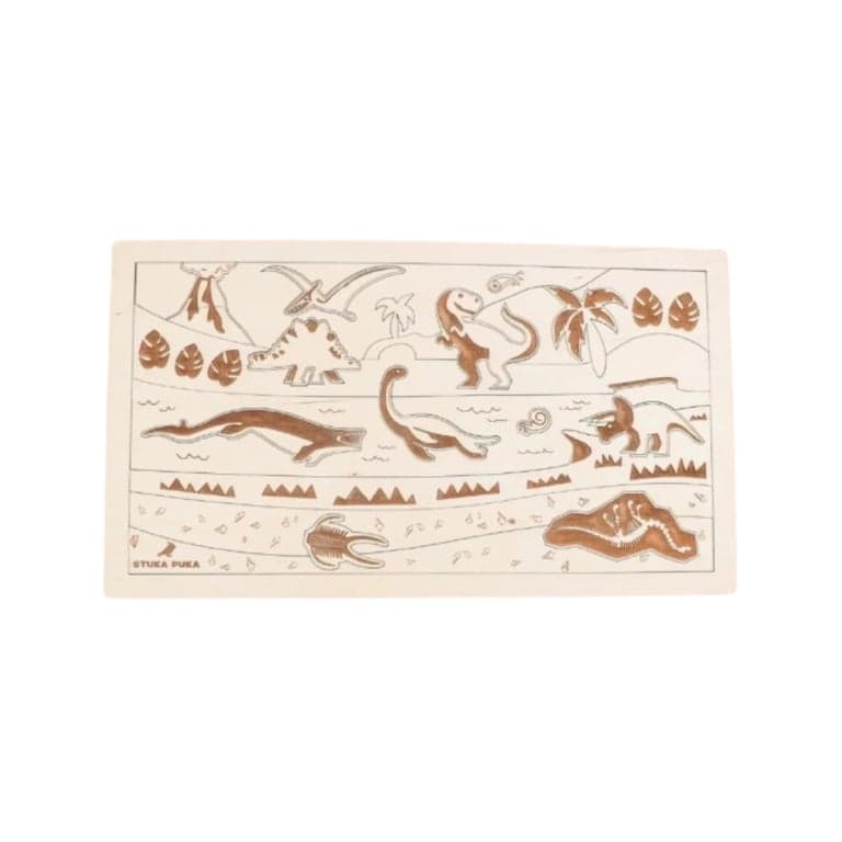 Stuka Puka Wooden Puzzle Dino World