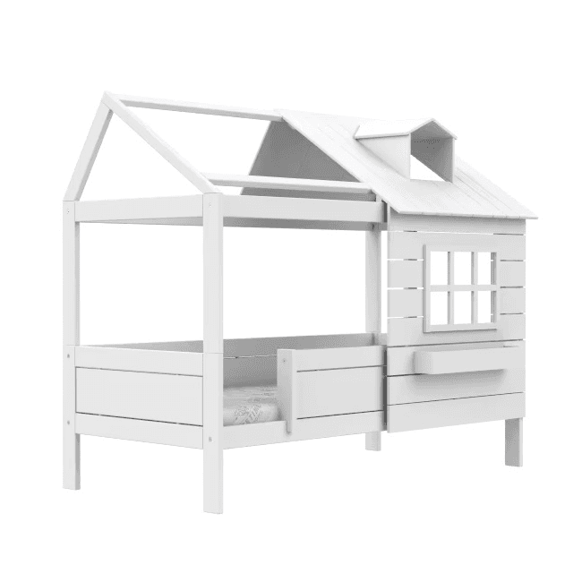 LIFETIME Kidsroom Lit Maison du lac 90 x 200 cm Blanc Standard