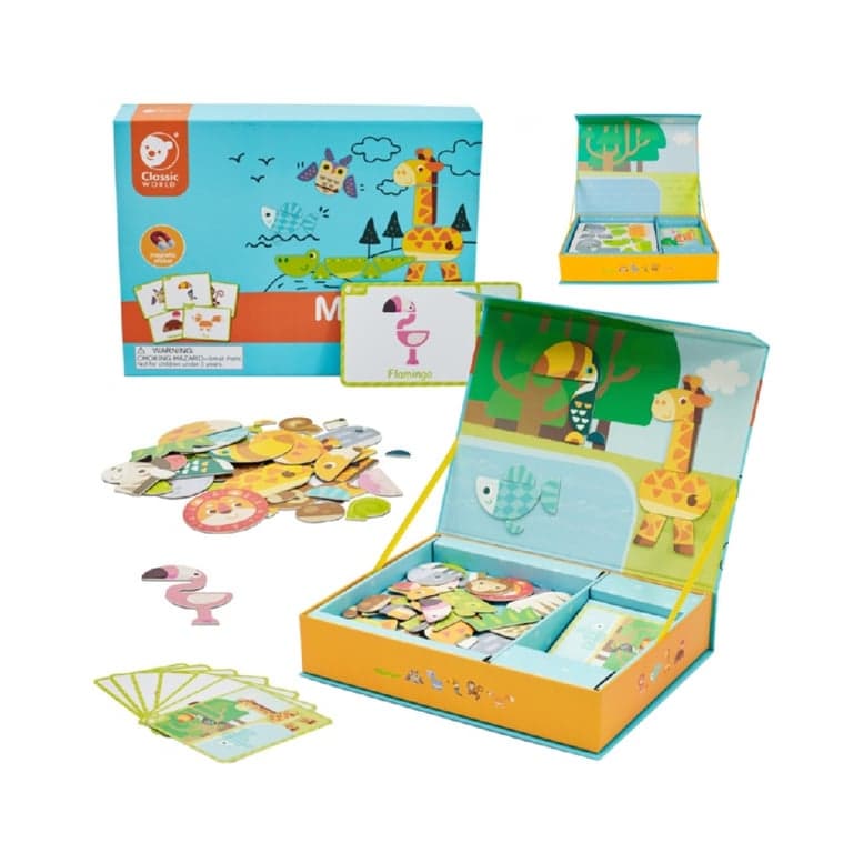 Classic World Puzzle Magnétique Animaux